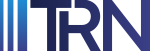 Brand logo featuring a left-aligned trio of blue vertical bars and a bold gradient wordmark in dark blue.